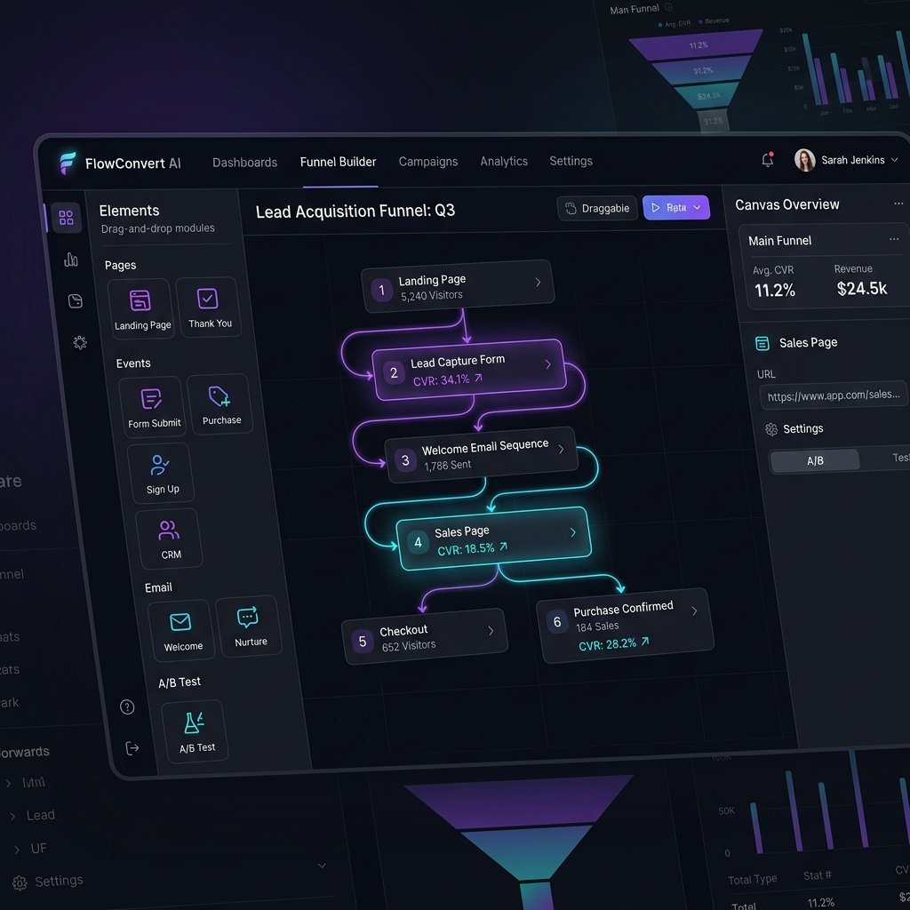 Funnel Builder Interface